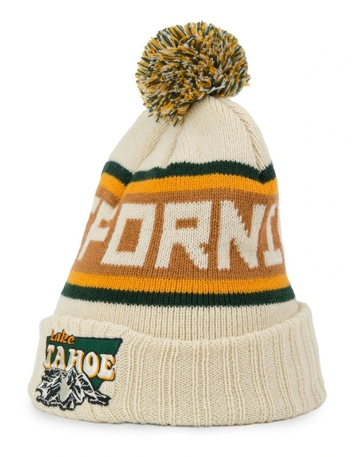 Lake Tahoe Pillowline Beanie in Ivory