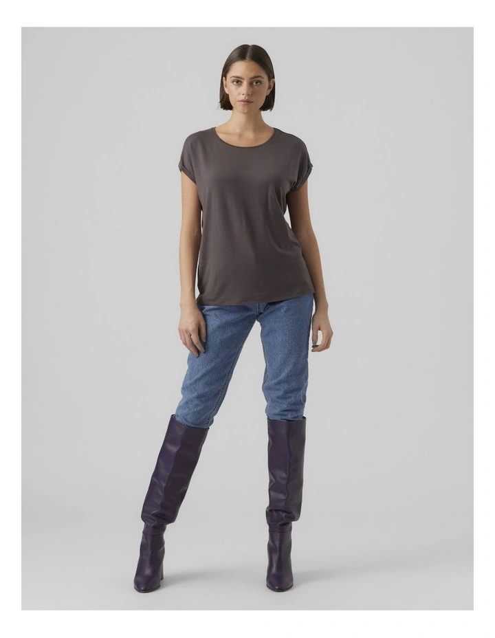 Ava Plain Top in Ashphalt