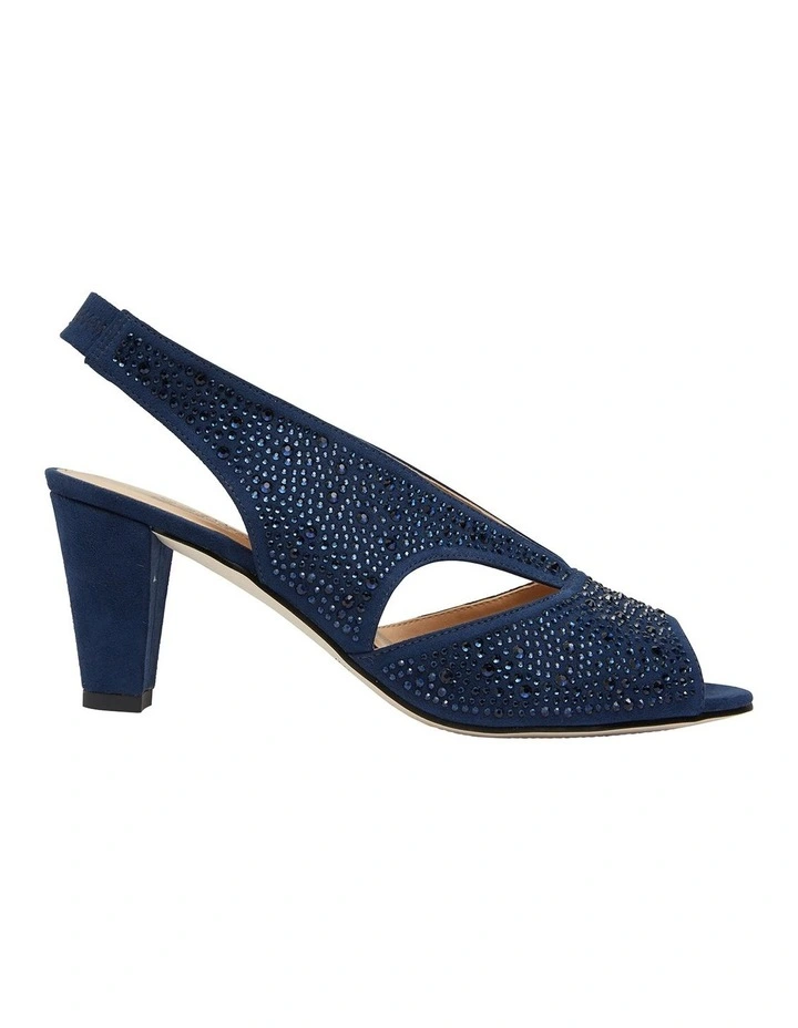 Angie Navy Fabric Sandal