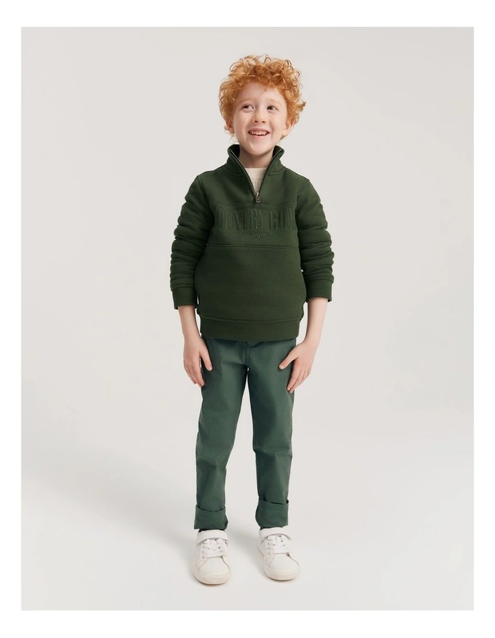 Chino in Khaki Green