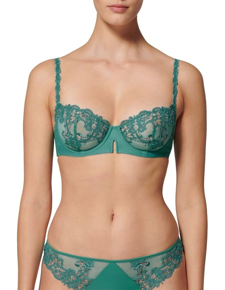 Saga Half Cup Bra in Green