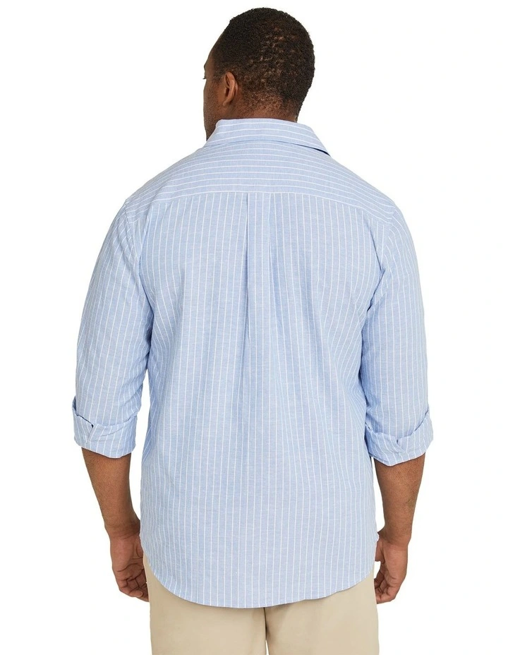 Merrit Stripe Shirt in Blue