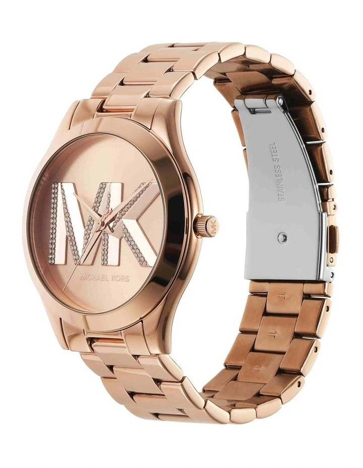 Slim Runway Stainless Steel Watch in Rose Gold