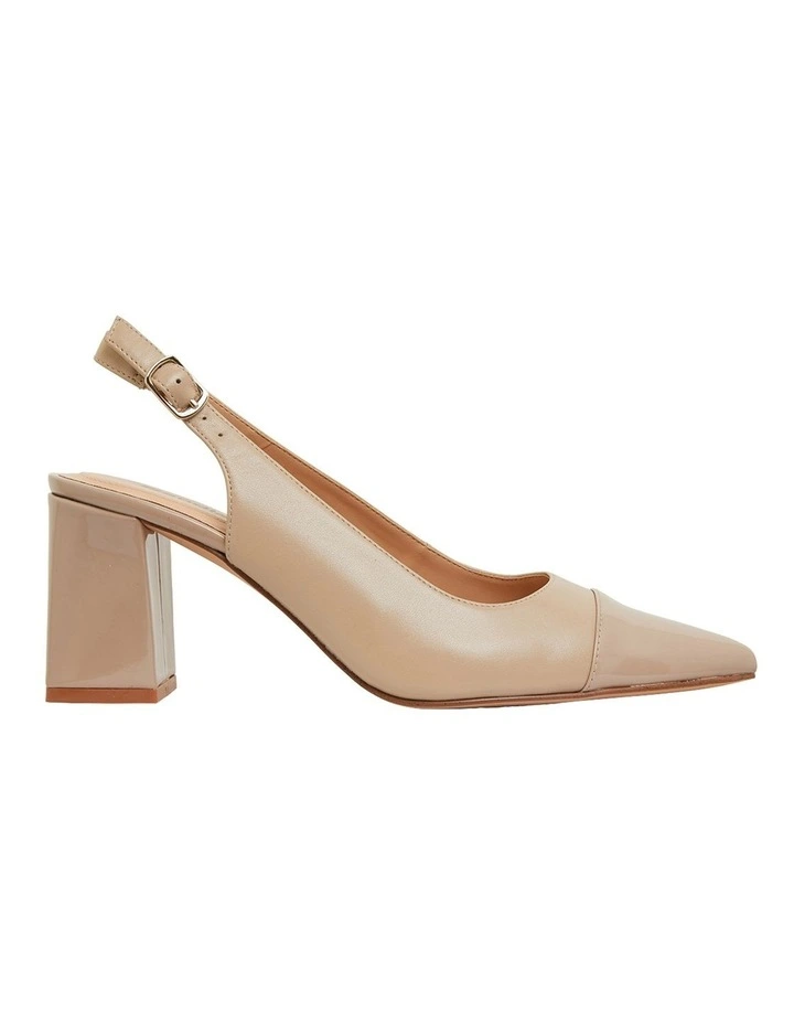 Kirsty Heeled Shoes in Nude Patent / Leather