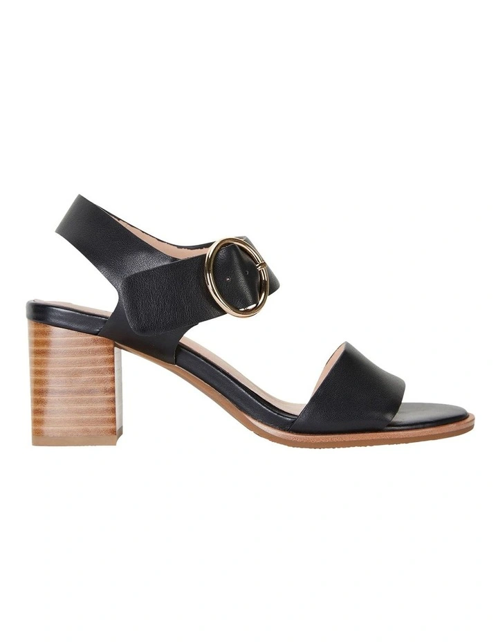 Nickel Black Calf Sandals