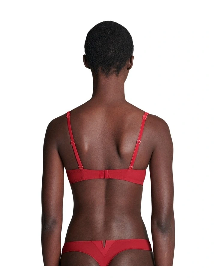 Saga Half Cup Bra in Red