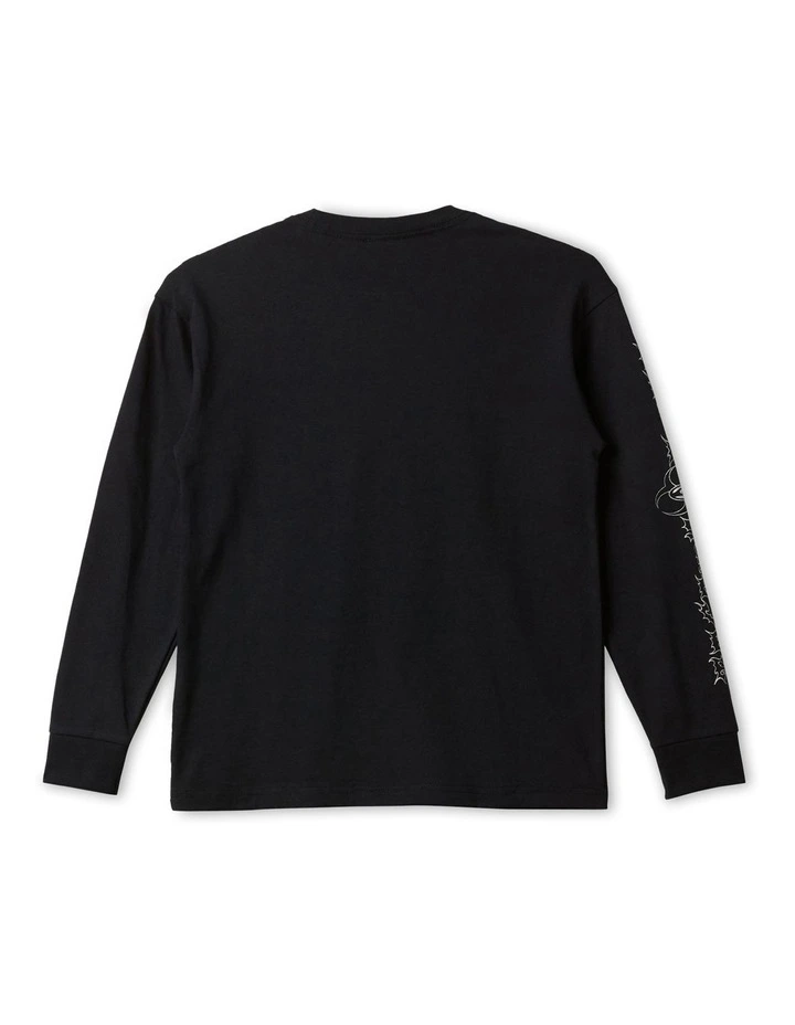 Bio Hazard Long Sleeve T-shirt in Black