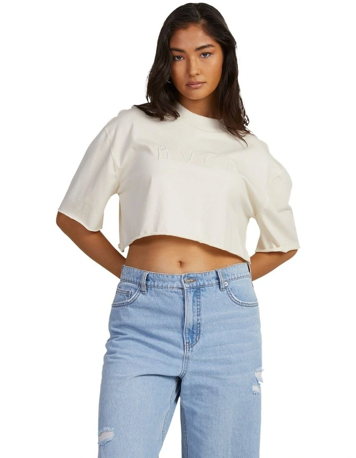 Home Made Half T-shirt in Beige