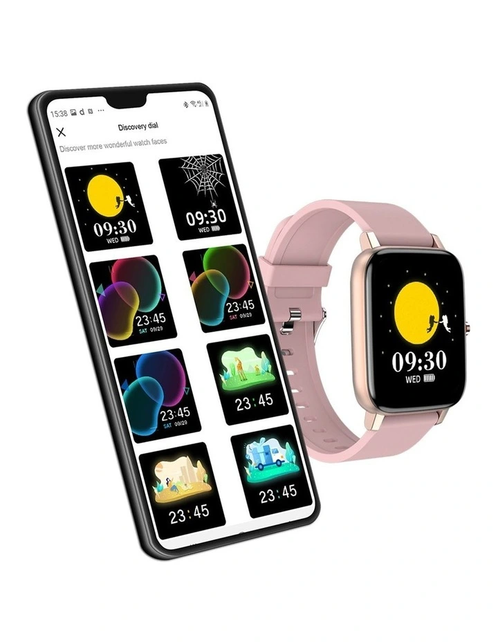 Multi-Function Wireless Smartwatch in Pink