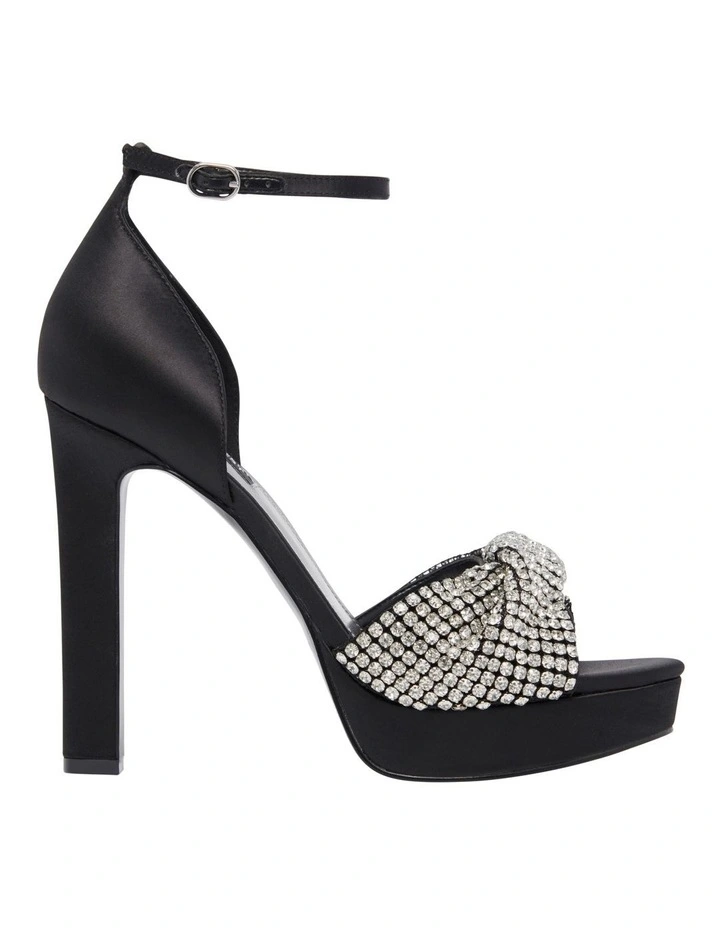 Wary Heeled Sandal in Black