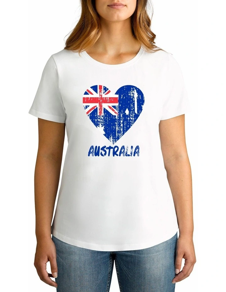 Twidla Women's Australia Flag Cotton T-Shirt