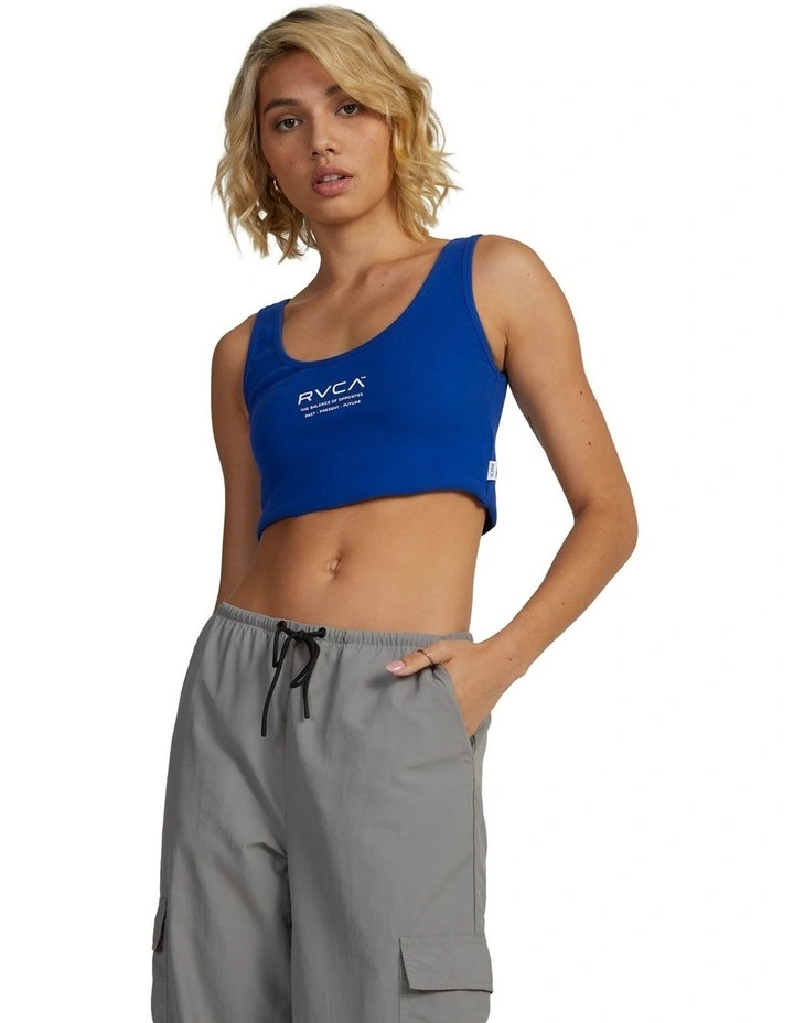 Grounded Scooped Tank Top in Bolt