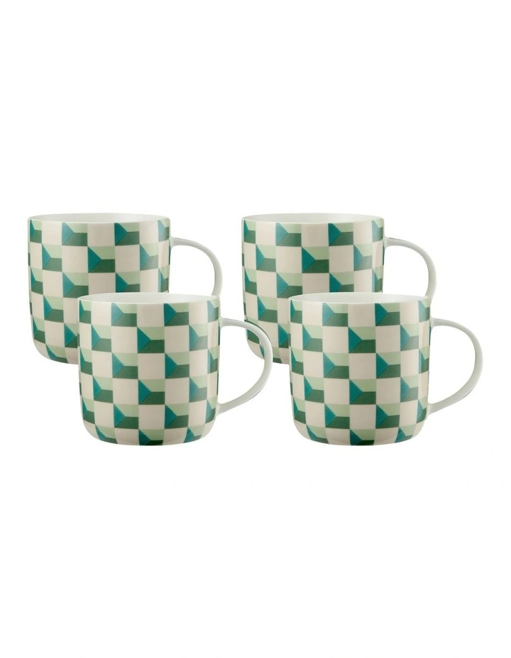 Syracuse Mug 480ml Set of 4 Gift Boxed in Blue