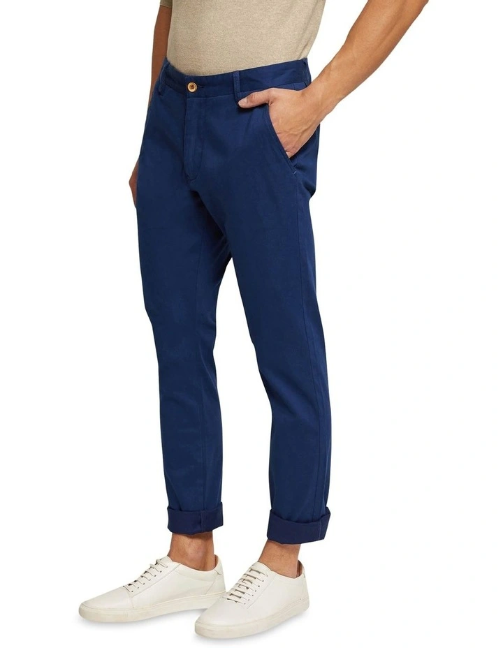 Stretch Skinny Fit Chinos in Blue