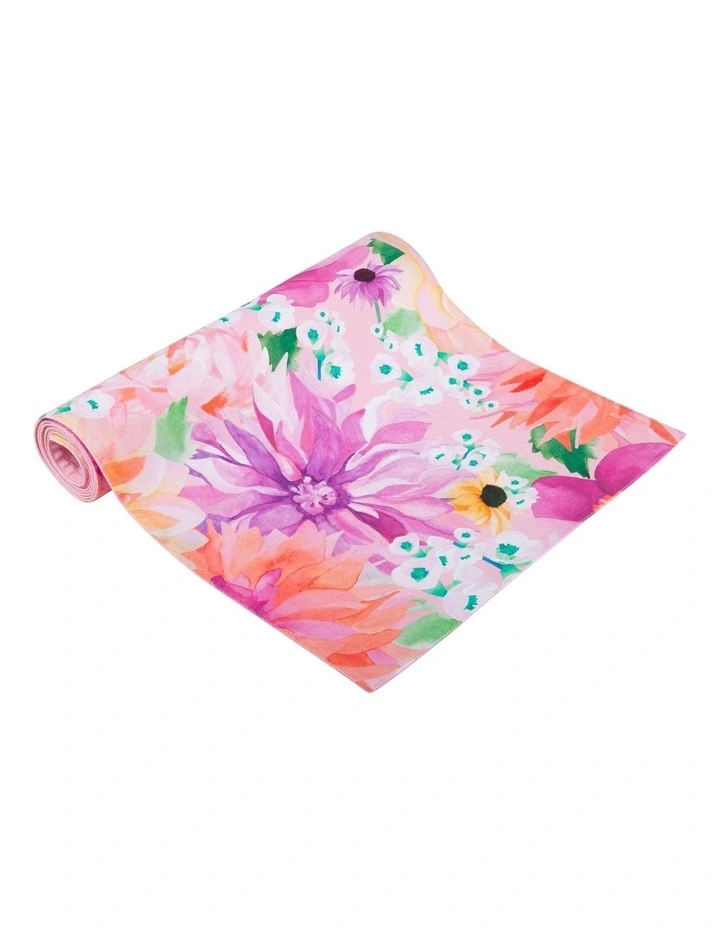 Teas & C's Dahlia Daze Cotton Runner 150x33cm in Multi