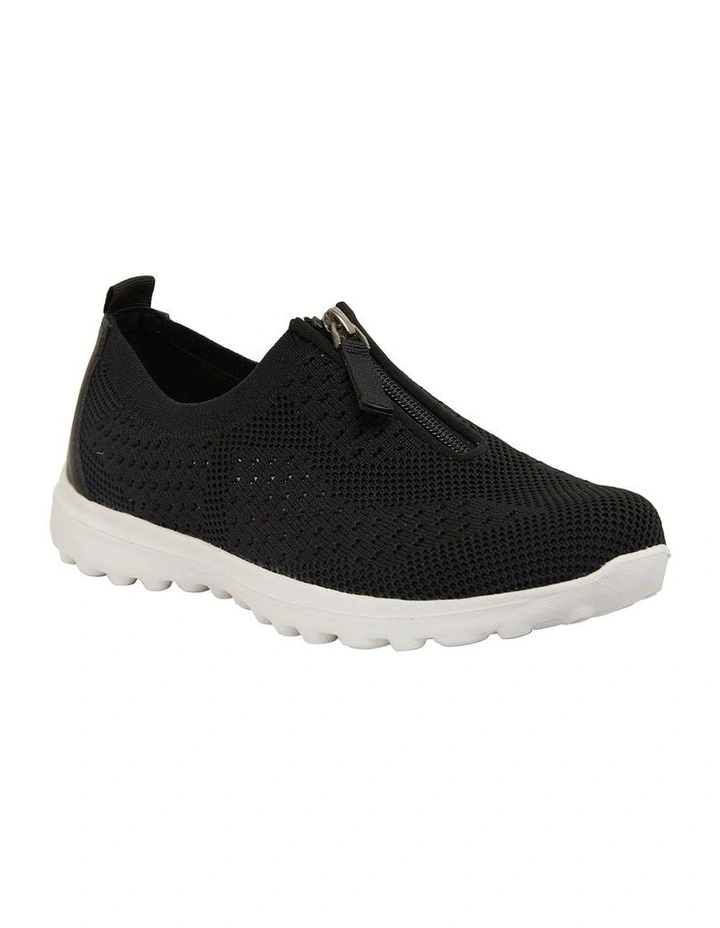 Oberon Black Stretch Sneakers