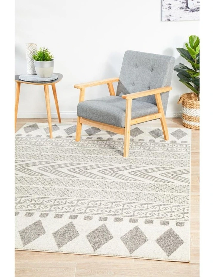 Mirage Adani Modern Tribal Design Grey Rug