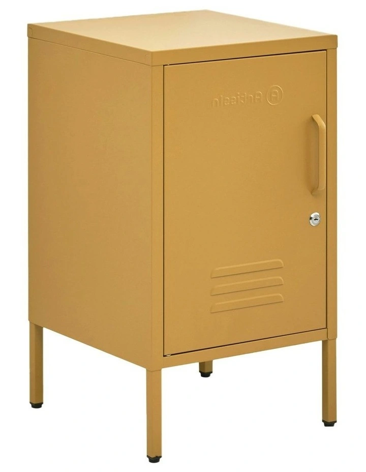 ArtissIn Bedside Table Metal Cabinet - MINI Yellow
