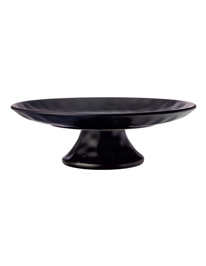 Gravity Footed Comport Gift Boxed 30cm in Black