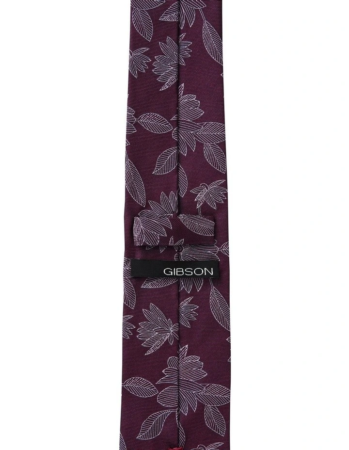 Dahlia Silk Tie in Plum