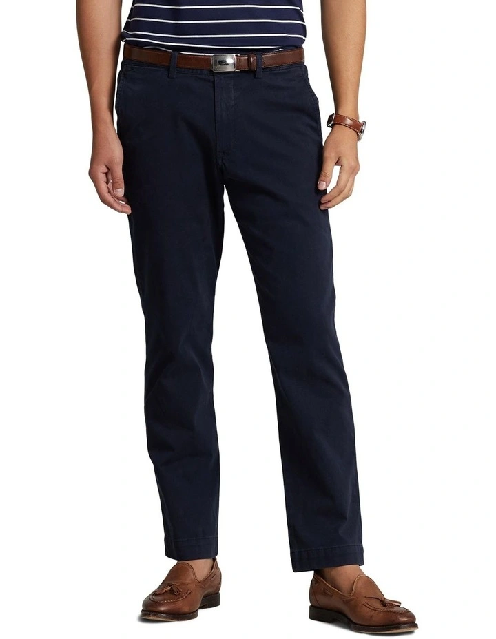Stretch Straight Fit Chino Pant in Navy