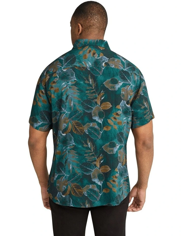 Darcy Print Shirt in Teal