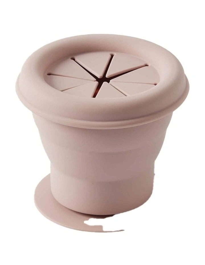 Nordic Henny Silicone Collapsible Snack Cup 11cm in Musk