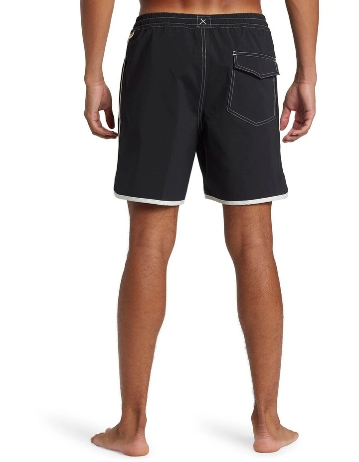 Original Scallop Volley 17" Swim Shorts in Black