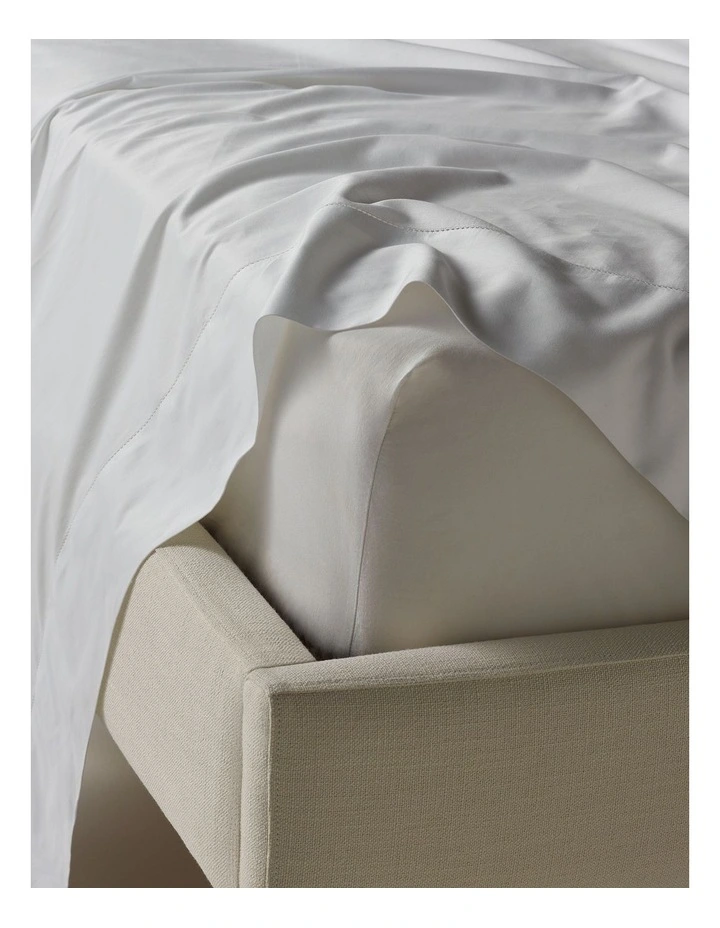 Diana 400TC Egyptian Cotton Sateen Sheet Set 50cm in White
