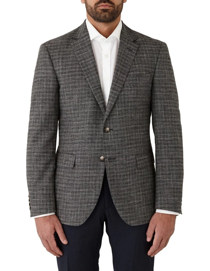 Angelo Tailored Fit Sports Jacket in Grey