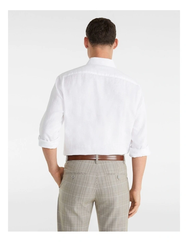 West Hampton Pure Linen Shirt in White