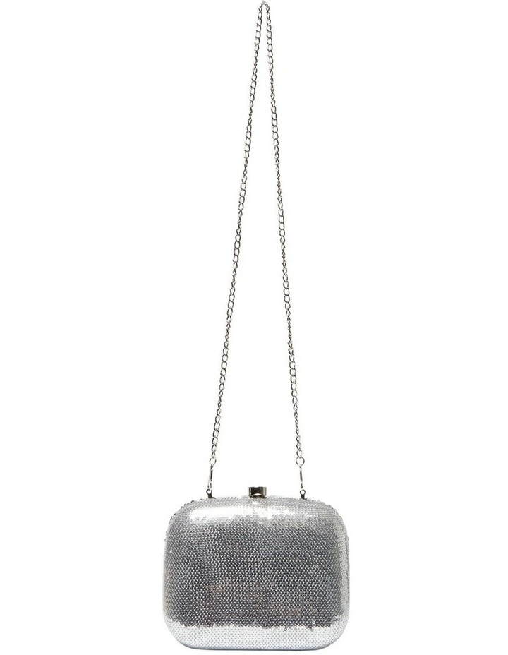 Getty Bag in Silver Sequin