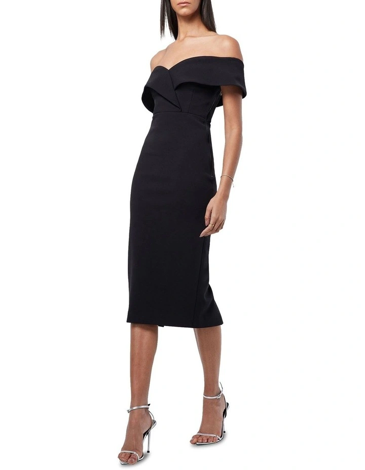 Revival Midi Dress in Black