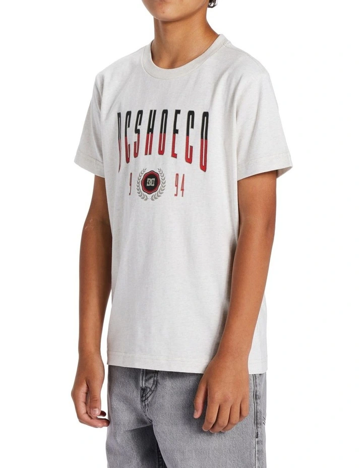 Drop Out Short Sleeve Tee in Snow Heather