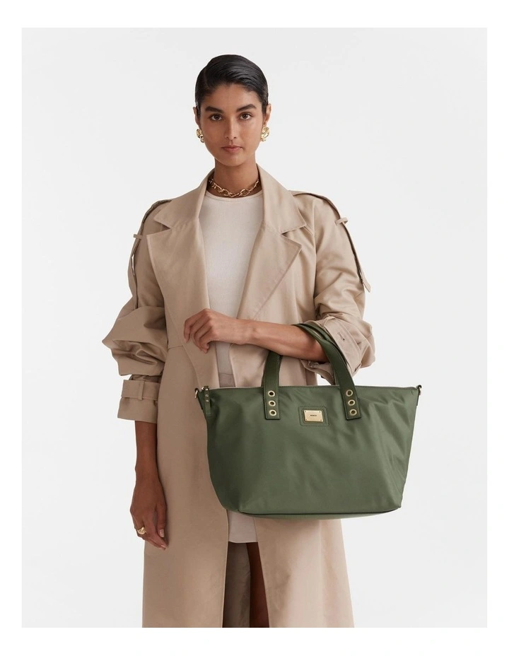 Elements Tote Bag in Winter Moss