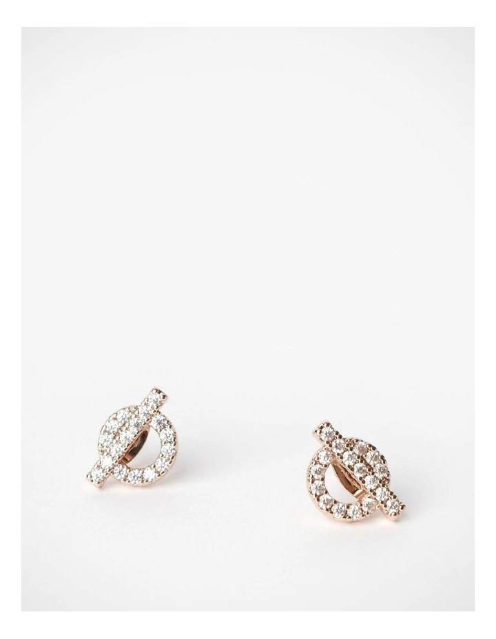 Diamante Buckle Boxed Jewellery in Rose Gold