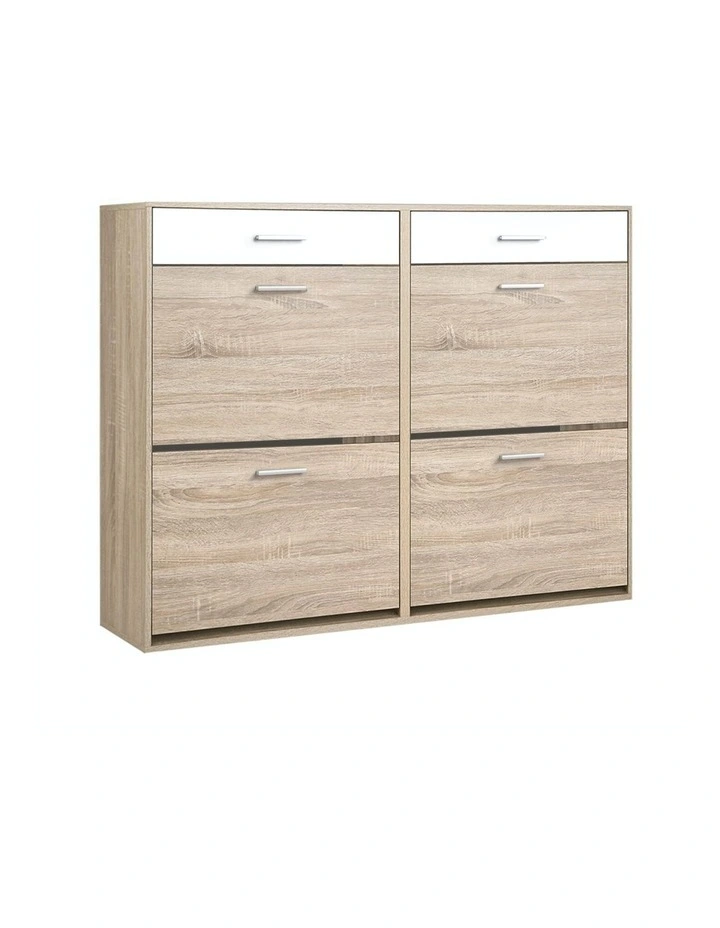 Wooden Shelf Shoes Storage Rack 36 Pairs Organiserin White