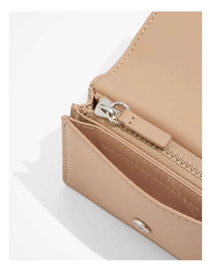 Coated Wallet in Nougat