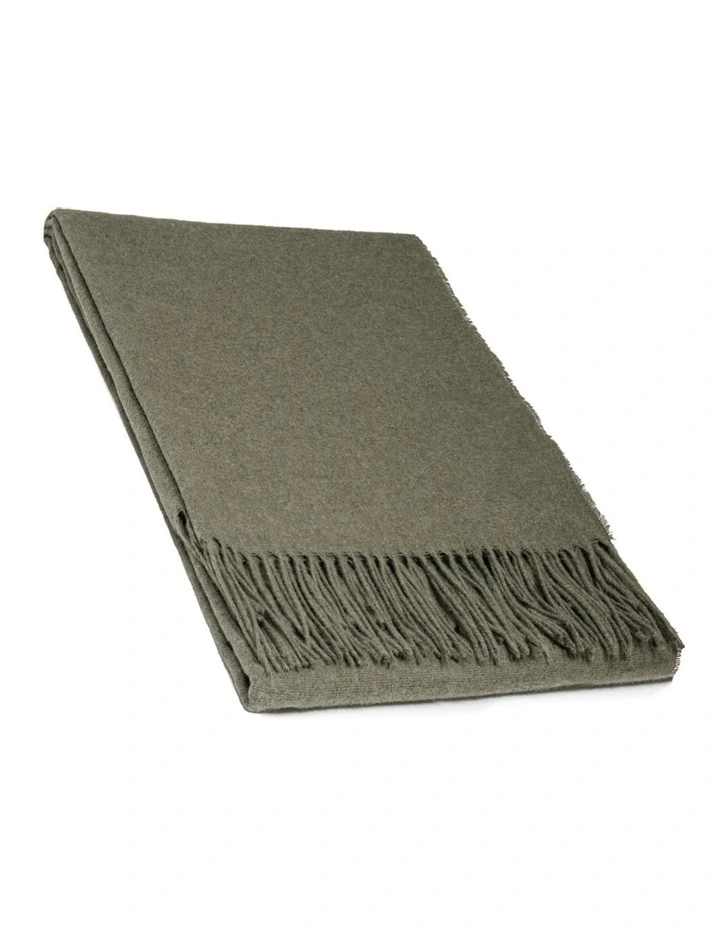 Paddington Throw Blanket in Olive