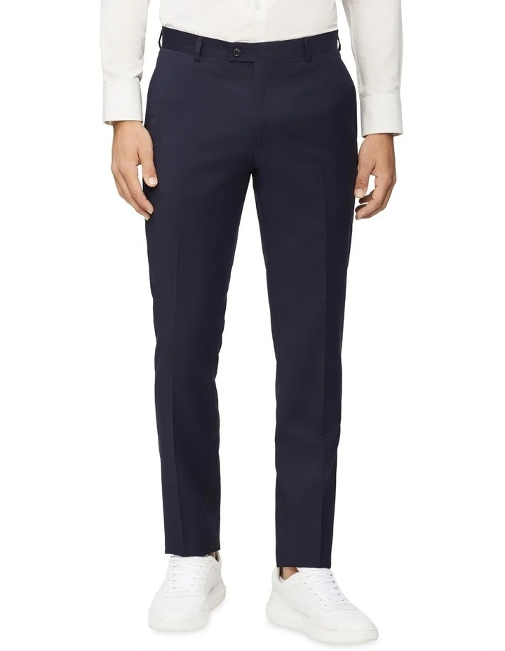 Super Slim Twill Suit Trouser in Navy