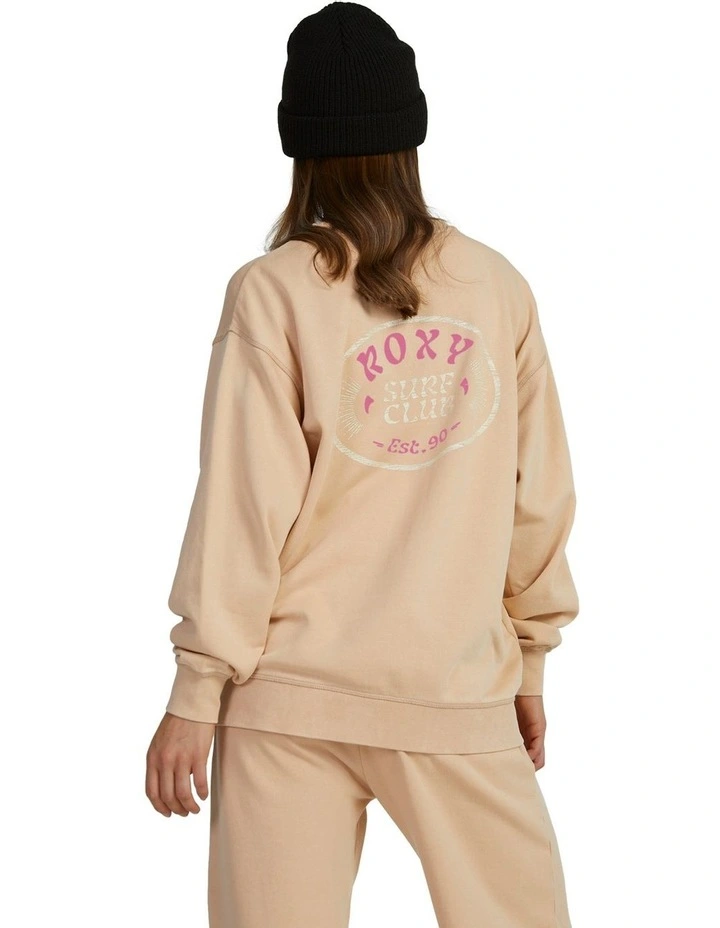 Here And Now Long Sleeve Sweatshirt in Hazelnut