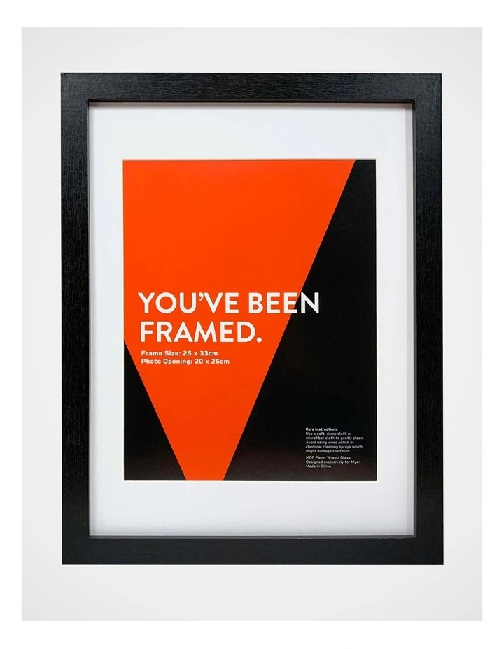 Black Photo Frame 25x33/20x25cm