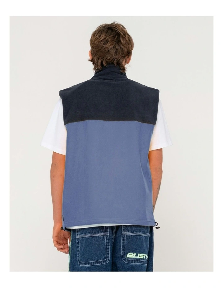 Tasty Ice Polar Fleece Vest in Blue