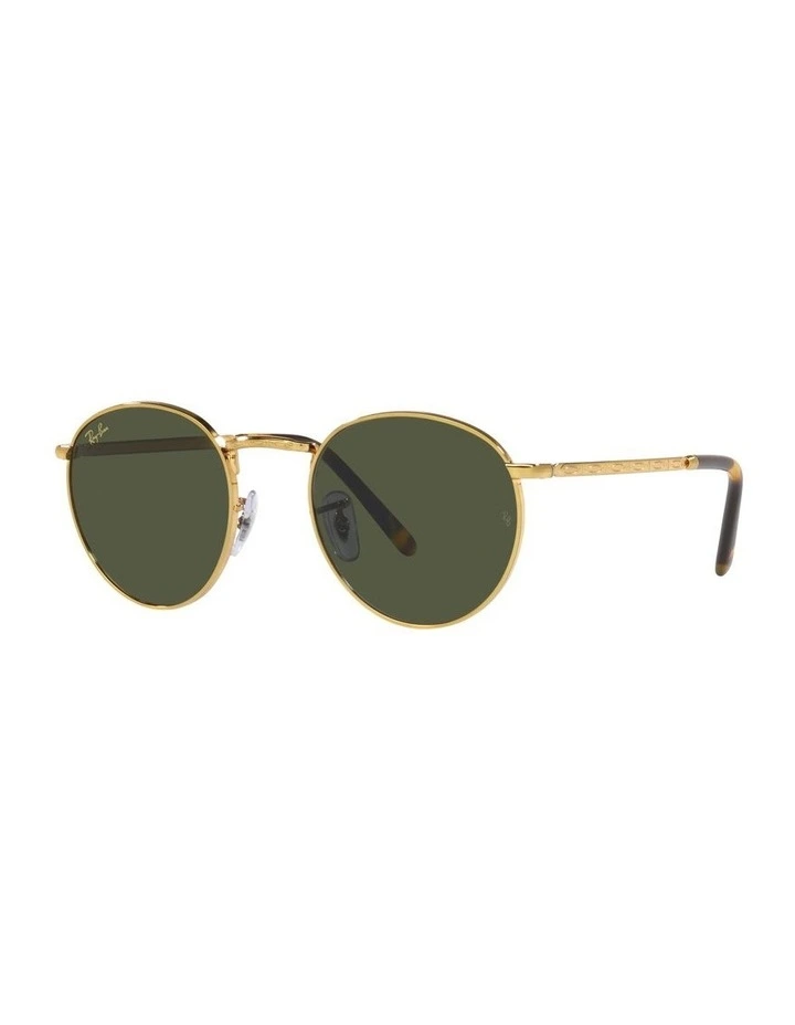 New Round Gold Sunglasses
