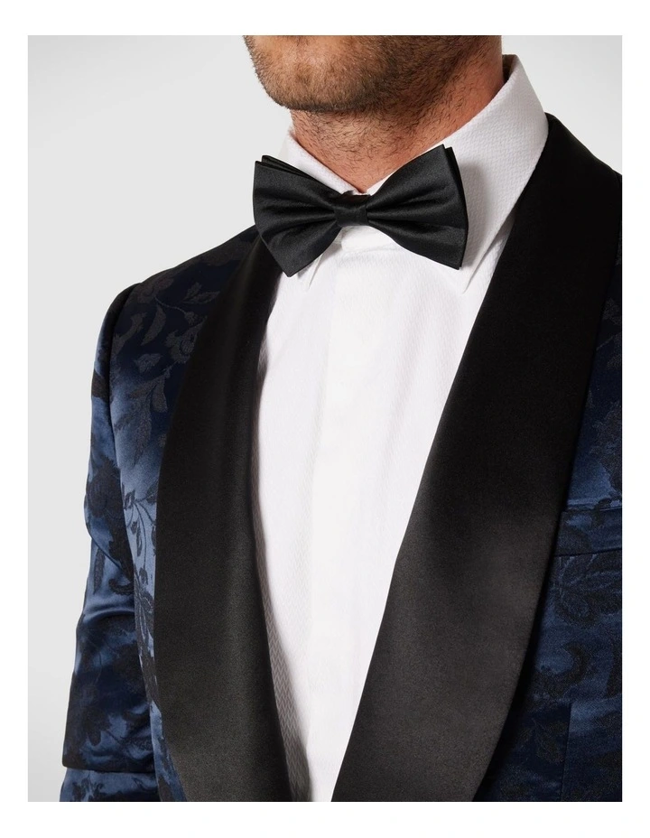 Silk Satin Bow Tie in Black
