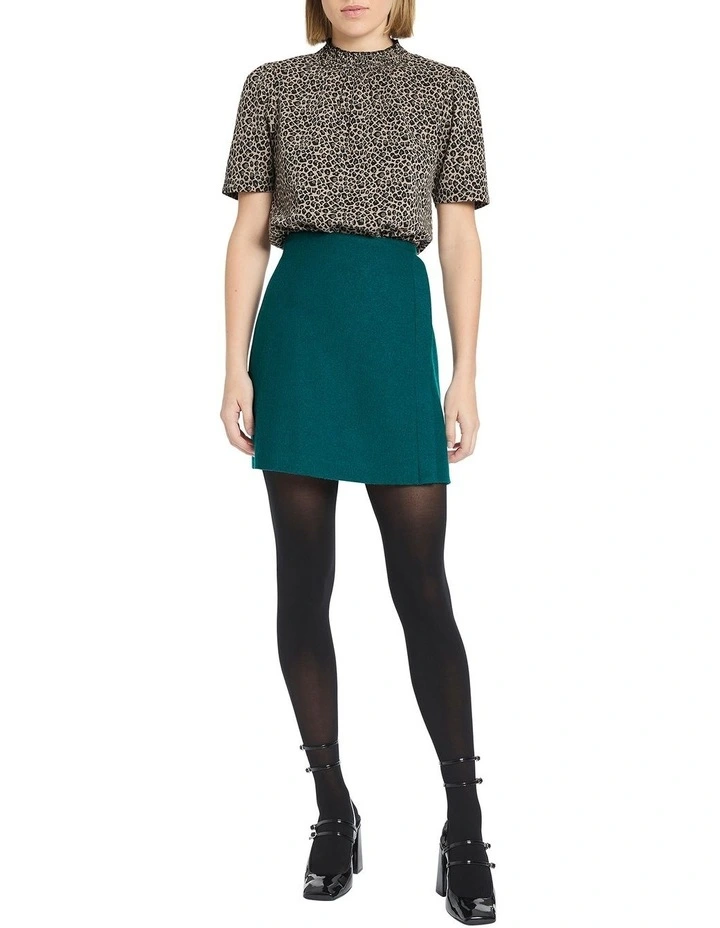 Maxine Animal Top in Brown Multi