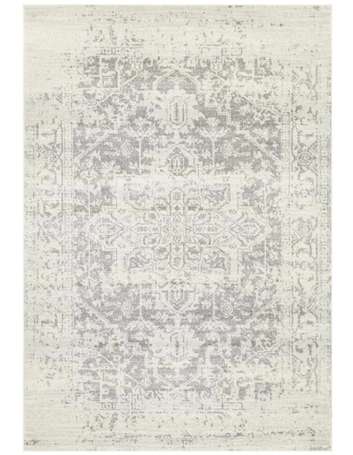 Evoke 253 Rug in White Silver