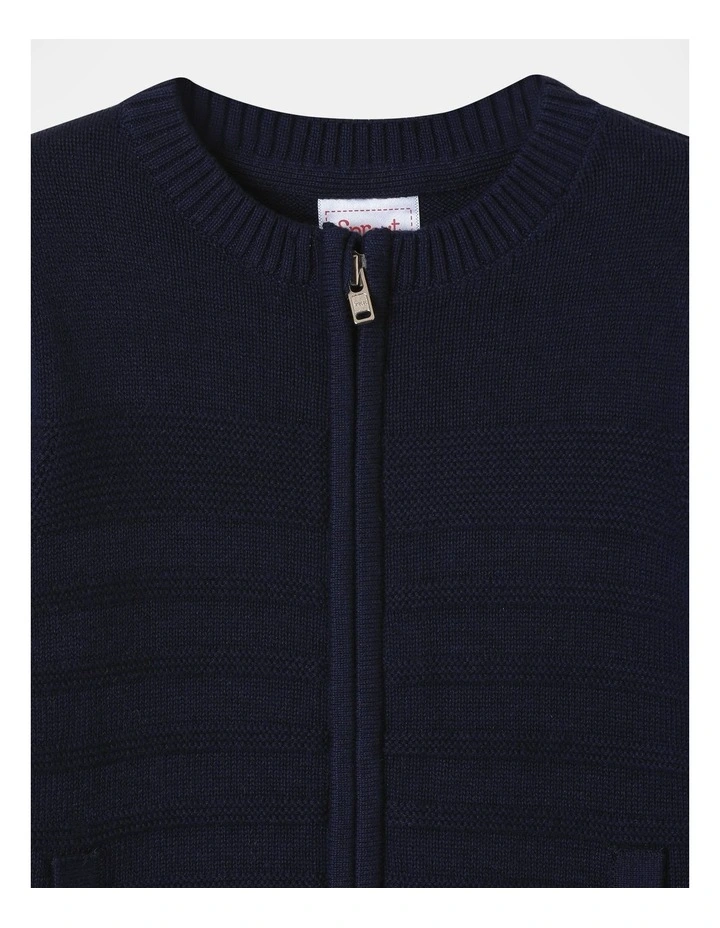 Knit Cardigan in Navy
