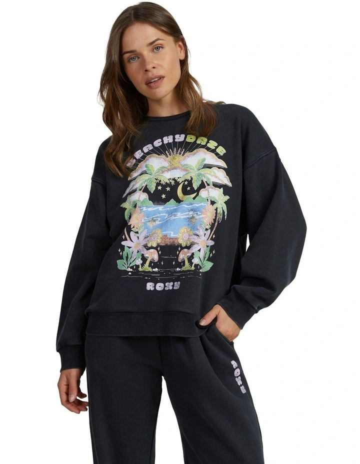 Into The Night Long Sleeve Sweatshirt in Anthracite