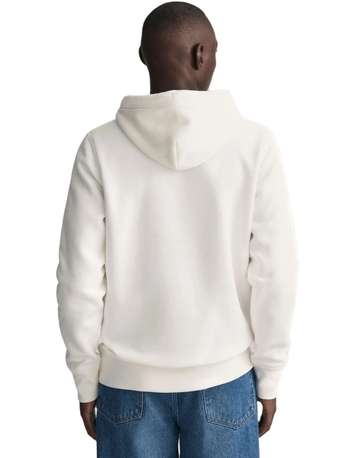Archive Shield Hoodie in Eggshell